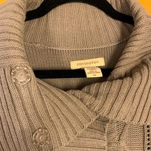 Large women’s button up sweater new without tags